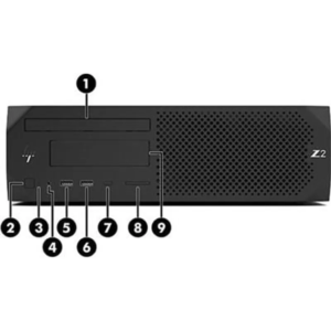 HP Z2 G4 SFF | ورک‌استیشن قدرتمند با Core i7-9700، رم 16GB و SSD 512GB – مناسب کار حرفه‌ای