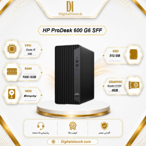 مینی کیس استوک Core i7-10700 | 16GB DDR4 3200MHz | 512GB NVMe SSD | UHD 630 | Quadro K1200 4GB | HP ProDesk 600 G6 SFF