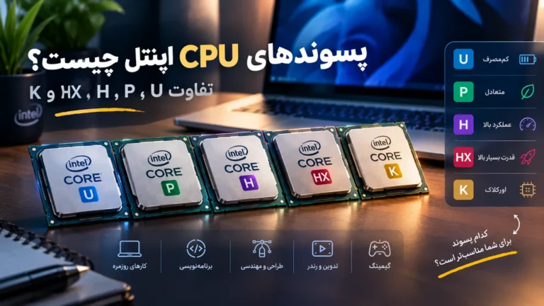 پسوندهای CPU اینتل چیست؟ تفاوت U، H، P، HX و K در پردازنده‌های Intel